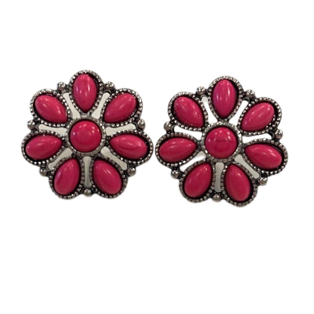 NWOT Pink Western Earrings